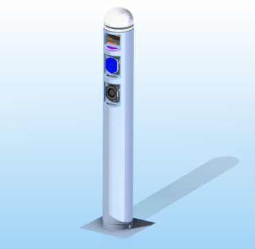 Colonnina di ricarica rapida in Laser Tubo