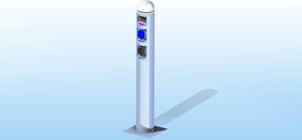 Colonnina di ricarica rapida in Laser Tubo